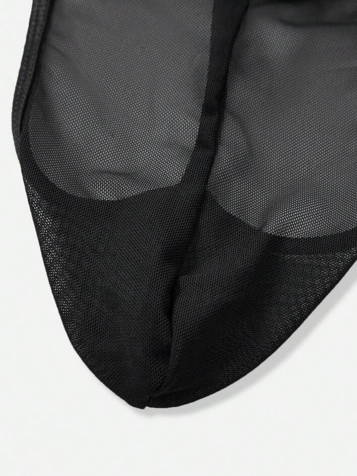 FANDY Men's in Black Lace Waist Low Briefs Underwear